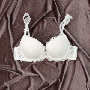 Kanten Met Scalloprand, Elegante Push-up Beugelbeha, Dameslingerie & Ondergoed