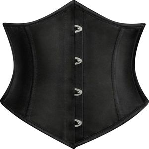 Een dameszatin corset in een hofstijl, met een push-up ontwerp en tailleverkorter, geschikt voor dagelijks .
