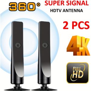 2 Stuks HDTV-antenne Voor Binnen, Ontworpen Om Grondse TV-signalen Op Te , Modieuze Uiterlijk