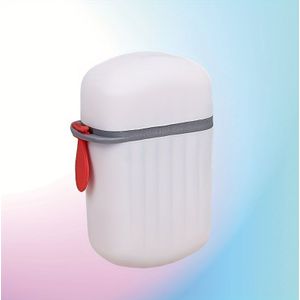 1 stuk mini draagbare zeepdoos, dubbel verzegeld reiszeepdoosje, geurvrij, andere plastic materialen, met afvoerontwerp, geschikt voor reizen en thuisgebruik
