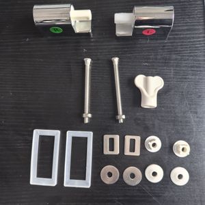 1 Set Of Toilet Seat Hinges, Toilet Replacement Parts, Bathroom Accessories For Urea-formaldehyde Toilet Seats, Plastic Toilet Seats