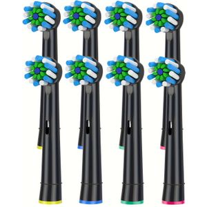 4-Pack/8-Pack Compatibele vervangende tandenborstelkoppen, -technologie, ultrasonische waterstroom, Volwassenen, Geen batterij, voor 7000//9600/500/3000/8000-serie