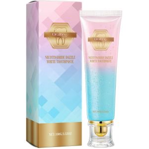 ORALHOE Niacinamide tandpasta, Aloe Vera & Baksoda formule, diepe reiniging voor frisse adem en gezonde tandvlees, 100g tube, met natuurlijke blekende , blekende tandpasta