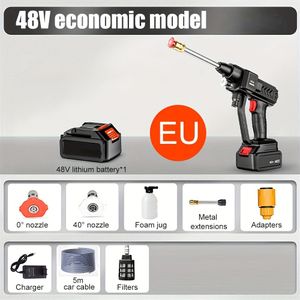 700w 30bar High-pressure Car Wash Foam Kit With Water Spray - Portable, Rechargeable For Makita 18v Batteries, Includes Adjustable Nozzle & Accessories - Ideal For Efficient Vehicle Cleaning