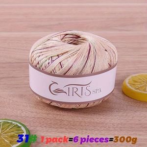 6# Kantgaren Gemerceriseerd Geverfd Gekleurd Puur Katoen 100% Katoengaren Haakfijn garen Handgemaakt Breien Zomer Holle Sjaal Buitentrui Trui Garen