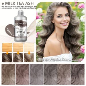 SUMIFANG 3-in-1 Kleur Depositerende Conditioner, 3x Melkthee As, Hair Color Treatment, Unisex-volwassen, Crème Vorm, met Kokosolie, voor Haartypes, Revive & Condition, Sumifang