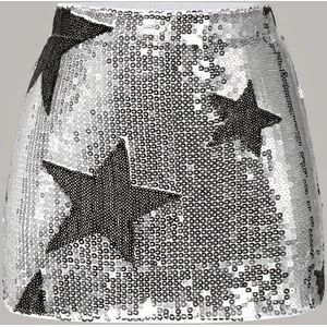 Europese en Amerikaanse Meisjesmode Sequin Arm Rok