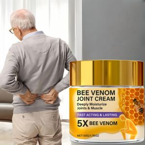 Bijengif Gewrichtscrème met Bijengif (5X Concentratie) - Snelle & Spier- en Gezamenhydraterend voor Artrose, Gebruik bij Sensitieve Huid, oudere Mensen Sportgebruiker Alle Beige Typen (0,5%-1% By