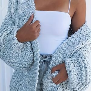 Elegante wintercardigan voor dames van wol | Twist detail, casual stijl, comfortabel en modieus, ideaal voor alle seizoenen, kleur, cadeauwaardig