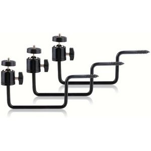 3pcs Camera Tree Mount,with 1/4 Inch Screw Quick Mounting Tree Holder Screw Bracket Adjustable Ball,for Outdoor Hunting Tracking Camera Bracket