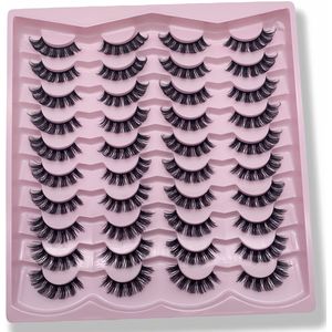 20 paar volumineuze, hoogwaardige Russische wimpers met een betekenisvolle blik vol tedere !