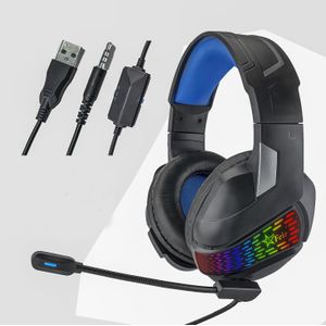RGB Gaming Headset F03 - 360° Microfoon, Adaptieve Hoofdband, Surround, Zachte Geheugen Oorkussens - Compatibel met PC, Laptop, Mac, PS4, PS5, One, Series