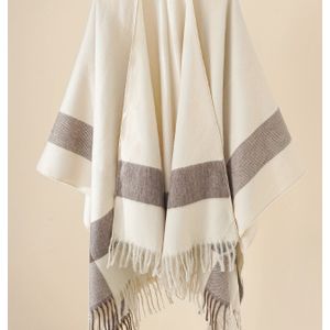 Plus Size, Dames Sjaal Maat Open Front Cardigan Casual Elegante Cape Trui Geschikt voor Herfst- en Winteravonden