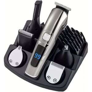 1 stuk Baardtrimmer voor Mannen – Draadloze Elektrische Scheerapparaat en Haarverzorger, Verzorgingsset voor Gezicht, Snor, Lichaam en Neushaar, Cadeau voor Mannen