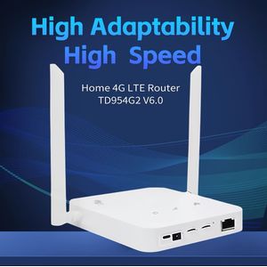 4G LTE Router met /Dongle, 300Mbps Draadloos N, Enkelbandig Thuis WiFi, 4-Poorts Switch (1WAN+3LAN) - Mobiele Hotspot voor Binnen/Buiten, Compatibel met /FTTD/FDD Netwerken (Geen Externe Antenne)