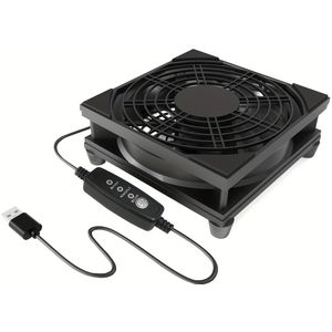 1 stuk AuyiHomu USB-aangedreven computer ventilator met 3 snelheden instellbare windsn