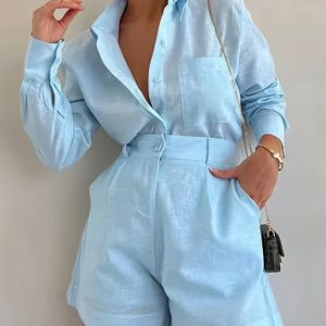 Women's Elegant Fashion Pantsuit Set, , Solid Color, Polyester, Spring/summer Collection