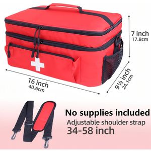 Reis Medicijn Organizer - Medicijnopslag & Organisatie - Pillendoos Organizer - Thuis Medicijnopslag - Medicijntas - Reis EHBO-Kit (Geen benodigdheden inbegrepen)