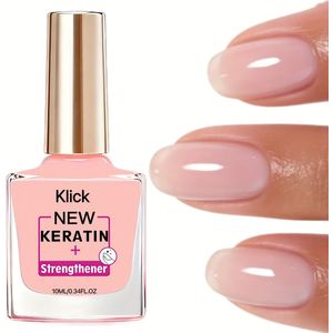 Sneldrogende Nagelversterker Lak - Directe Uitharding & Glans, Roze Nepnagelformule voor en Zachte Nagels – Gevoelige Beige Tinten Dagelijks Gebruik (Geen Lamppa Nodig) Hand- en Voetverzorging