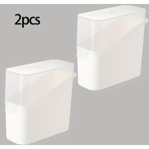 2-Delige Kaasopslagcontainers – Multifunctionele Organizer voor Wattenstaafjes, Koelkast Kaasschijfjes, Tandzijde, Kleine Potjes Jam & Ketchup, en Boterverpakking