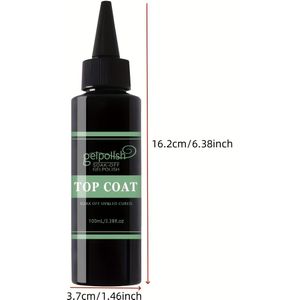 Gelpolish 100ml Gel Nagellak - No Wipe , Hoogglans Langdurige voor Clear Nail Gel en Acrylnagels, voor Thuis DIY en Nagelsalon, Vereist een /LED-lamp voor gebruik