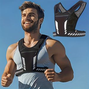 Multifunctioneel Hardloopvest, Sportvest, Casual Lichtgewicht Sportrugzak, Ademende Rits Fietsrugzak, Ideaal voor Hardlopers en Fietsers, Kerstcadeau