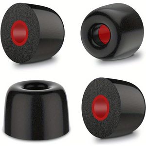 New Bee 12 stks/set Vervangende Oordopjes Premium Memory Foam Oordopjes Tips Bijgewerkt Stofdicht Duurzame Ruisonderdrukkende oordopjes Voor de meeste 4,5-6,3 mm in-ear oortelefoons (S/M/L)(E45)