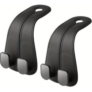 2pcs Pvc Car Headrest Hooks, Design For Purses & Bags, Fit Vehicle Accessories