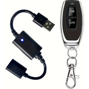 Draadloze Afstandsbediening Schakelaar, USB Aangedreven, Tafelmodel, RF Communicatie, Niet-Waterdicht, Knoopcelbatterij, voor LED Verlichting, Leeslampen, Ventilatoren - Compatibel met Computers