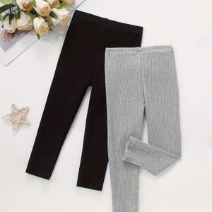 2 stuks Meisjes Buikcontrole Leggings - Winter Warme Rekbare Strakke Broek, Kleur (Wit/Zwart/Marine) voor Dans, Gym & Casual Kleding - Wasmachinebestendige Kinderen Actieve Kleding Bodysuit