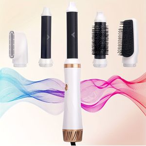 Haar Drogenborstelset, Haar Drogenborstel Met Air Style Wrap Haar Styler, Negatief Ionen Magische Stijlset, Afneembare Voor Volumizer, Straightener, Drogen