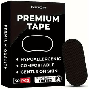 30 Stuks Snurkstop Nasale Strips - Hypoallergeen, Comfortabel Breed Ontwerp voor & Sport, 30 stuks , Zwart, Unisex voor Mannen & Vrouwen