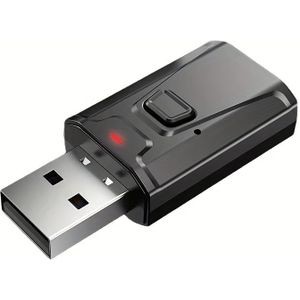 Draadloze Zender/Receiver Adapter, Vier-in-één Draadloos 5.0, USB Auto, Draadloze Ontvanger, Kan , Draadloos, Auto Audio, Auto Accessoire, Auto Kit
