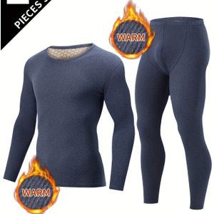 2- Herfstmode Set voor Mannen met Kleding en Broeken, Ondertrui voor Herfst en Winter voor Warmte
