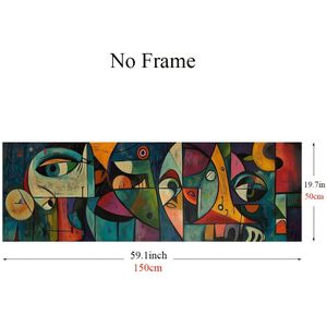 1pc Picasso Inspired Abstract Wall Art, Frameless Decor, Classic Style For Living Room, Bedroom, Office, Bar, Cafe, Modern Home Decor