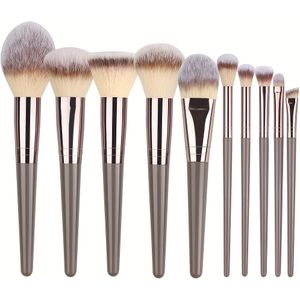 10st-20st Professionele Make-up Kwasten Set Tas Foundation Wimper Wenkbrauw Oogschaduw Cosmetische Make-up Tool Make-up Kwast Tool Set Kerst, Halloween, Thanksgiving Cadeaus