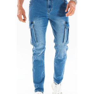 Herenslim-fit Stretch Denim Jeans met Meerdere Zakken - Style, Lichtgroen Gewassen Afwerking, Lage Taille, Rits Vliegje, voor Alle Seizoenen, Lente Zomer Jeans| Style|Slim Fit Jeans