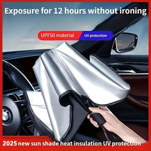 Blackout Car Sunshade - Front Windshield Sunscreen Heat Insulation Blocking Plate - Small Car Cover Umbrella