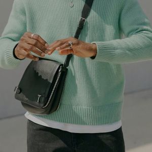 Heren lichtgroene trui met ronde hals - Gezellig lange mouw, losse pasvorm, geribde details, perfect voor casual streetwear of business casual, trui voor winter