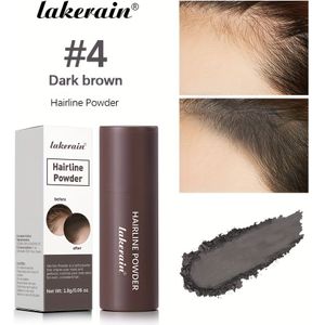 Lakerain Haarlijn Poederstick - Onmiddellijke Uniforme Haarlijn & Grijze Wortelbedekking, Waterdicht, Langdurig, Natuurlijke Afwerking Sponspen voor Alle Huidtinten