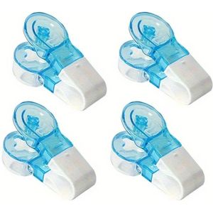 4 stuks Draagbare Pillenverwijderaar Plus Medicijndoos - Tabletten Pillen Blisterverpakking Opener Hulpmiddel - Compact Ontwerp voor op het Aanrecht met Creatieve Pillendispenserfunctie