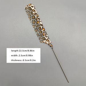 Professionele Salon Haarstyling Kam - PC Plastic met Scherpe voor Precies Knippen, Kleuren, Permanenten - Antislip Grip, Geschikt voor Alle Haartypes (Stijl