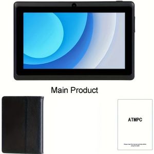 7 Inch Tablet 2GB RAM 32GB ROM 11 Tablet PC met Core Processor, HD IPS Scherm, Dual Camera, WiFi, Tablet met Hoes