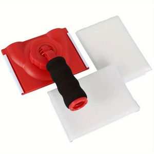 Paint Edger Tool With Rotatable Handle And 2 Extra Pads - Wall Trim Painting Hand Tool With Design For Clean Edges And Corners, Plastic Material