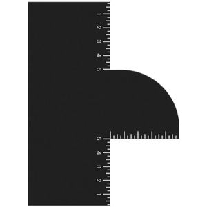 Praktische haarlijn stylingkaart, kappersontwerp stijlscherm kaart, geschikt voor baardstyling en hairstyling