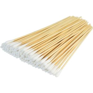 500 stuks Bamboe Houten Wattenstaafjes - 6 Inch (15cm) Lange Zachte Pluisvrije Tips voor Make-up, Babyverzorging, Elektronica & Knutselen