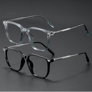 Vintage Stijl Herenbrillen: Retro Zinklegering Montuur met PC Lenzen - De Perfecte Keuze voor Casual of Zakelijke Gelegenheden