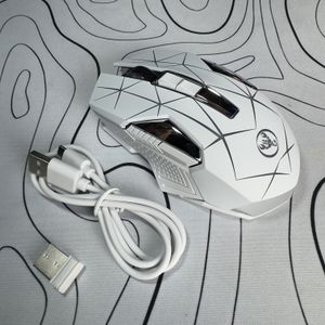 De nieuwe draadloze muis met kleurrijke achtergrondverlichting, 2.4G optische technologie, 7 knoppen, oplaadbaar, geschikt voor thuis, kantoor en gaming, model