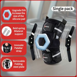 GING Ademende Verstelbare Kniebrace met Zijstabilisatoren - Gewricht Kniebrace, Non-Woven, voor Sport & Buitenactiviteiten, Sportgeneeskunde