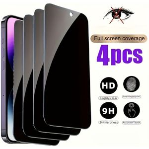4-pack Mxztsa Tempered Glass Privacy Screen Protector For Iphone 11/12/13/14/15/16 Series, , Anti-, 9h Hardness, , -resistant With Privacy Features